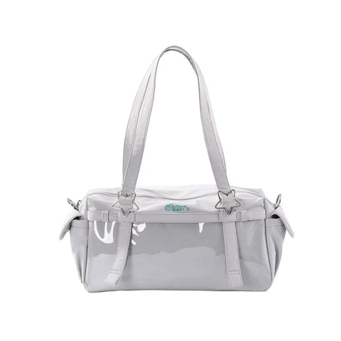 Moeyu Hatsune Miku Millennium Ice Candy Series large-capacity bag with a cute Miku-themed design, featuring handheld, shoulder, and crossbody carrying options.