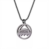 Moeyu Hatsune Miku RAVE Series metal necklace featuring a 30 mm zinc alloy pendant with anime-inspired Vocaloid character design.