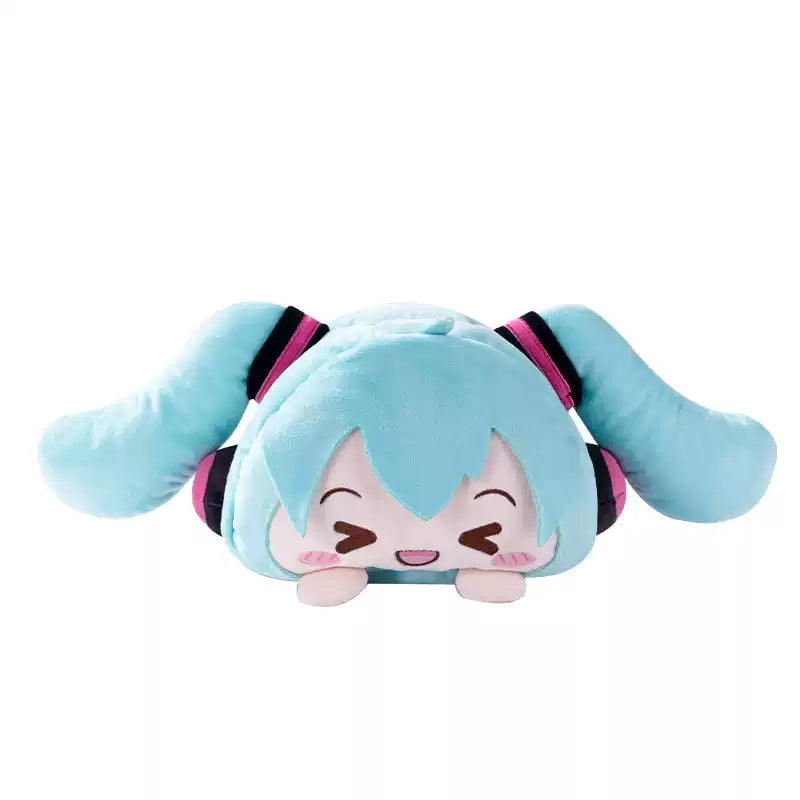 Moeyu Hatsune Miku Sleepy Eyes Series plush tissue box cover featuring a cute sleepy-eyed Miku design.