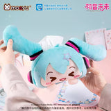Moeyu Hatsune Miku Sleepy Eyes Series plush tissue box cover featuring a cute sleepy-eyed Miku design.