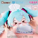 Moeyu Hatsune Miku Sleepy Eyes Series plush tissue box cover featuring a cute sleepy-eyed Miku design.