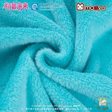 Hatsune Miku Moeyu multi-functional hooded plush blanket, soft winter shoulder wrap for cozy use