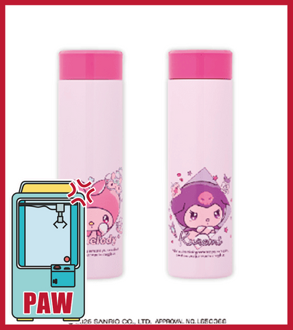 🕹️Paw Game - My Melody & Kuromi Affection Seeking Stainless Steel Bottles - Slim