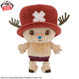 One Piece Netflix live-action Chopper Mecha Mofugutto plush toy, approximately 28 cm tall, made with soft long-pile fabric.