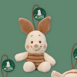 Winnie The Pooh Cafe De Hunny Fukufuku Mascot Poch - Pooh, Piglet, Roo and Tigger (4 Inches)
