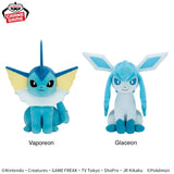Pokemon Vaporeon vs Glaceon Plush - 7 Inches