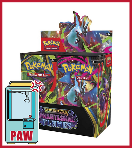 🕹️Paw Game - Pokémon TCG Mega Evolution Phantasmal Flames Booster Pack