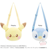 Pokémon Piece Shoulder Stuffed Toy Bag - Pikachu and Piplup