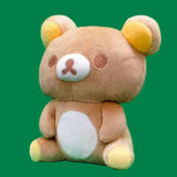 Rilakkuma Chairoikoguma's Friend Sitting Plush Looking Up Version - Rilakkuma, Korilakkuma, Chairoikoguma and Blue Wolf (6 Inches)