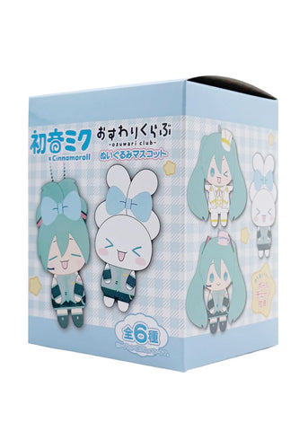 [Blind Box] Hatsune Miku x Cinnamoroll Sitting Club Plush Mascot
