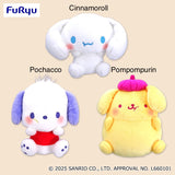 Sanrio Characters Pochacco Squeezable Big Plush - Pochacco, Cinnamoroll and Pompompurin (11 Inches)