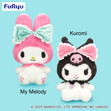 My Melody & Kuromi Big Ribbon Ears Big Plush Toy - My Melody and Kuromi (16 Inches)