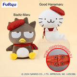 Sanrio Favorite Scarf BIG Plush Toy - Badtz-Maru & Good Hanamaru (10 Inches)