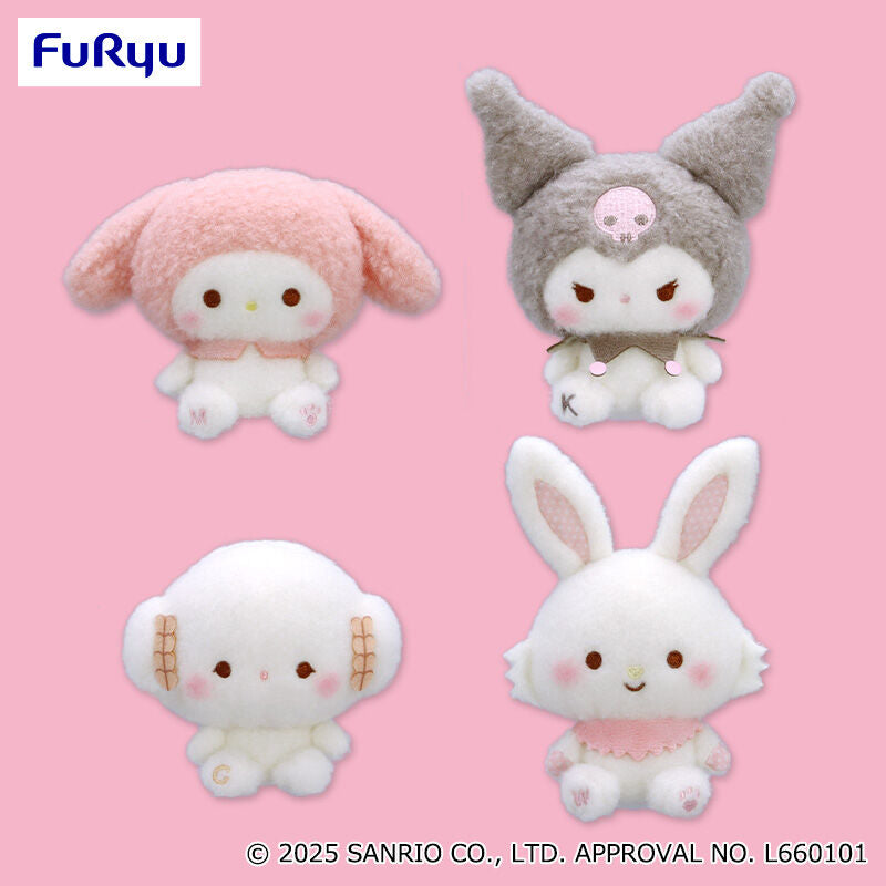 Sanrio Characters Milky Boar Plush - My Melody, Kuromi, Kogimyun, Wish Me Mel (4 Inches)