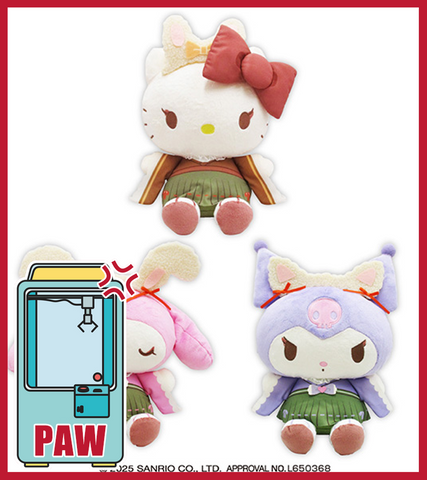 🕹️Paw Game - Sanrio Characters Fluffy Ears Retro Lolita Dolls (3 Designs)