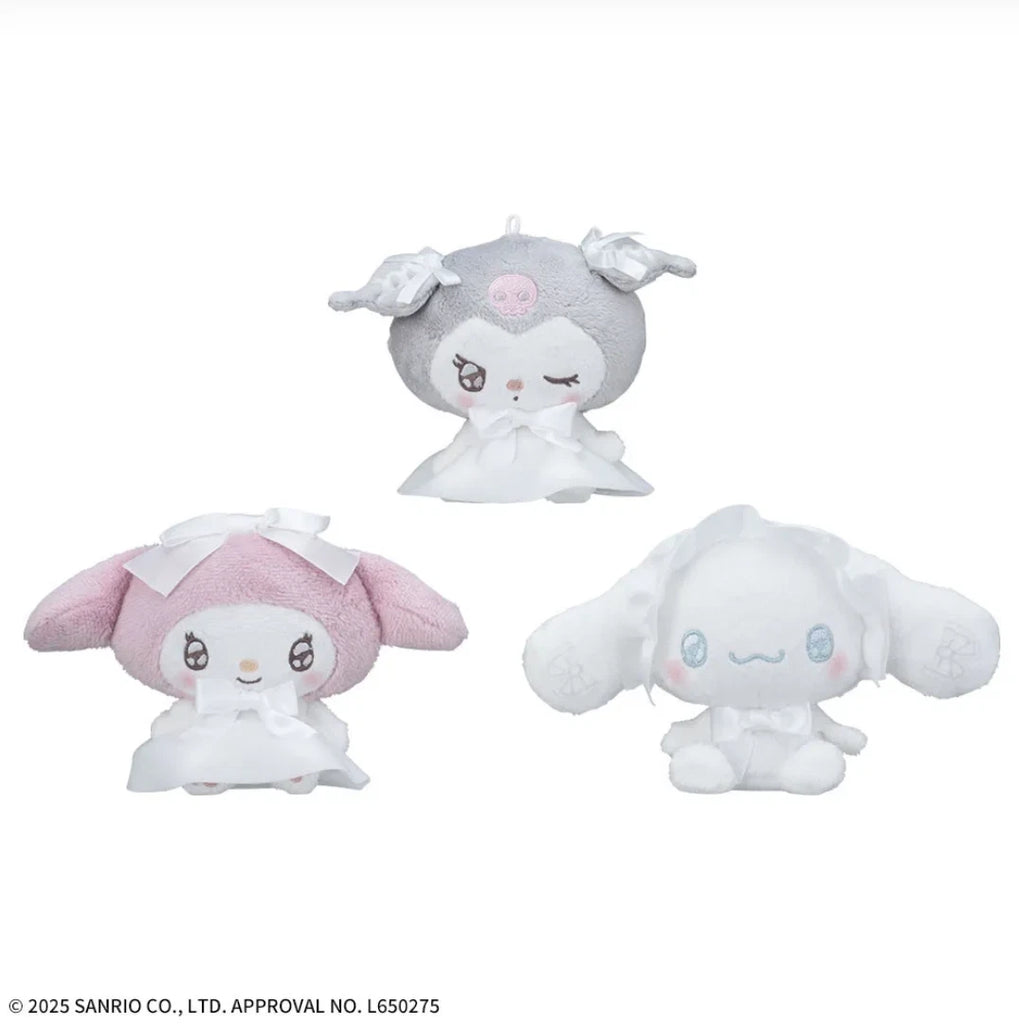 Sanrio Characters Kuromi Yurukawa Mascot Milky Lolita - Kuromi, My Melody and Cinnamoroll (4 Inches)