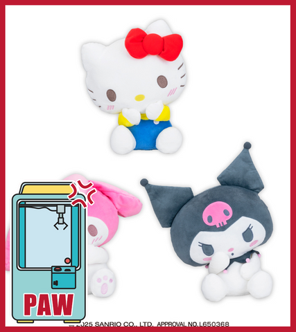 🕹️Paw Game - Shy Sanrio Sweethearts Plush Set - BIG