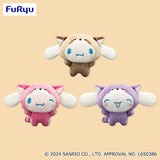 Sanrio Cinnamoroll Lesser Panda Costume Plush - Pink, Brown and Purple (9.4 Inches)