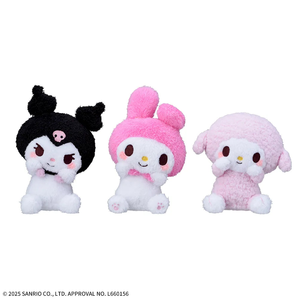 Sanrio Characters Kuromi Hyokopyoko Plush Toy - My Melody, Kuromi and My Sweet Piano (6 Inches)