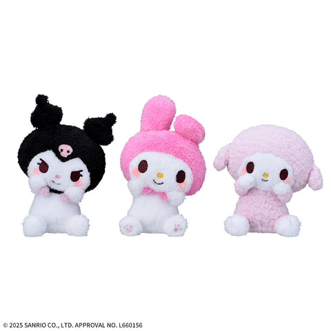 Sanrio Characters Kuromi Hyokopyoko Plush Toy - My Melody, Kuromi and My Sweet Piano (6 Inches)