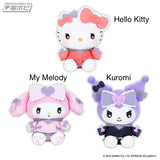 Sanrio Characters Sweet Colorful Jersey Doll 1 - Hello Kitty, My Melody and Kuromi (6 Inches)