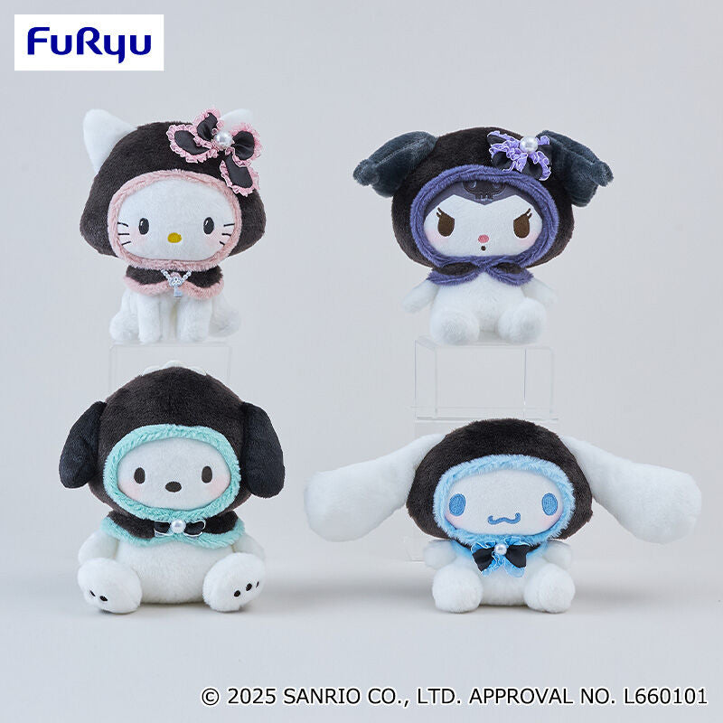 Sanrio Characters Holy Cape Plush Toy - Charmy Kitty, Kuromi, Pochacco and Cinnamoroll (7 Inches)