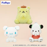 Sanrio Characters Cinnamoroll Big Round Ears Plush Toy - Cinnamoroll, Pompompurin and Pochacco (10 Inches)