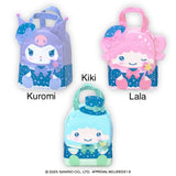 Sanrio Characters Magical Ribbon Fluffy Bag 2 - Lala, Kiki and Kuromi