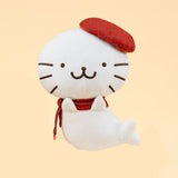 Sanrio Favorite Scarf BIG Plush Toy - Badtz-Maru & Good Hanamaru (10 Inches)