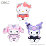 Sanrio Characters Sweet Colorful Jersey Doll 1 - Hello Kitty, My Melody and Kuromi (6 Inches)