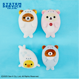 Rilakkuma Sea Relax Feeling Plush Toy With Ball Chain - Rilakkuma, Korilakkuma, Kiiroitori and Chairoikoguma (6 Inches)
