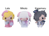 Shintenchikaisei Zigzag x Sanrio Characters Plush - Lala, Mikoto, Kagemaru (6 Inches)
