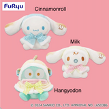 Sanrio Mashumarumu Colorful Cape Plushies - Cinnamonroll, Milk and Hangyadon (6 Inches)