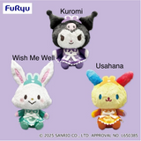 Sanrio Characters Rabbit Ears Nurse Plush - Kuromi, Wish Me Mell and Usahana (8 Inches)