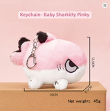 Sharkitty Plush Keychain - Pinky (5 Inches)