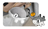 Shark Cat Plush Keychain - Gray Shark (5 Inches)