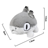 Shark Cat Plush Keychain - Gray Shark (5 Inches)