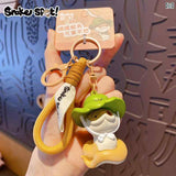 Puppy Snake Daily Life Series Pendant - Straw Hat (2 Inches)