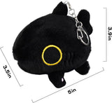 Shark Cat Plush Keychain - Hehe (5 Inches)