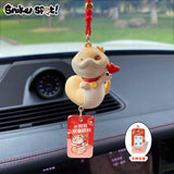 Puppy Snake Daily Life Series Car Hanging - Heart Model (2 Inches)