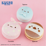 Sumikko Gurashi Minikko Chewy Macaron Cushion Part 2 - Blue Tapioca, Furoshiki and Sparrow (8 Inches)