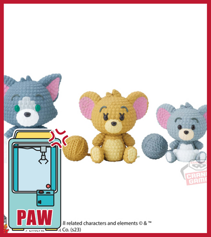 🕹️Paw Game - Tom, Jerry & Taffy Bumpy Texture Plush