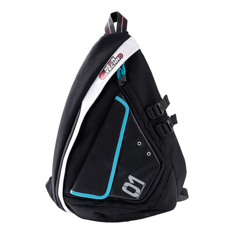 Moeyu Hatsune Miku Neon Electronic Music techwear bow crossbody bag with a futuristic design, suitable for casual daily use and commuting.