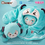 MOEYU Hatsune Miku plush doll keychain featuring a cute anime-inspired Miku design with soft plush details and a convenient keychain attachment, perfect for bags, backpacks, or collecting.