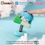 Moeyu Hatsune Miku squinty-eyed soft rubber rocking toy featuring a cute Miku design, suitable for car dashboards, desks, and display collections.