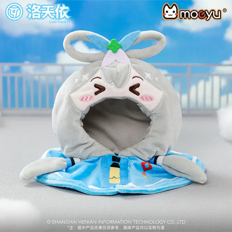 [All Others] Vsinger Luo Tianyi Squinty Eyes Plush Mini Shawl Pet Cat Doll Costume - 8 Inches