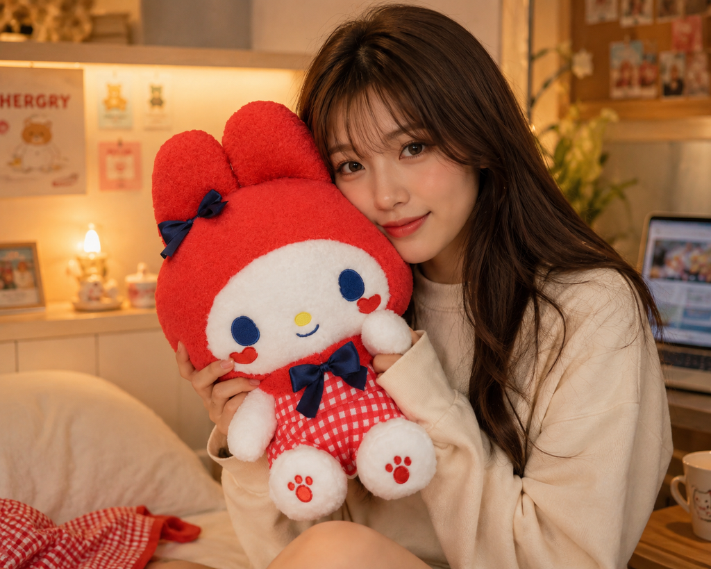 Yurukawa Sanrio My Melody Lovely Cherry Soft Toy (14 Inches)