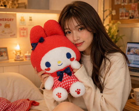 Yurukawa Sanrio My Melody Lovely Cherry Soft Toy (14 Inches)