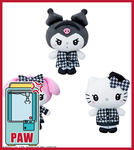 🕹️Paw Game - Sanrio Houndstooth Fashion Icons Plush Set