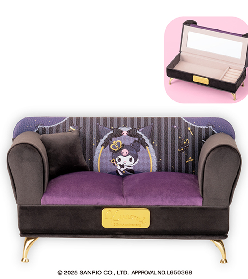 [All Others] Sanrio Kuromi Kingdom Sofa-Shaped Jewelry Box